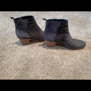 Vince blue/grey heeled booties